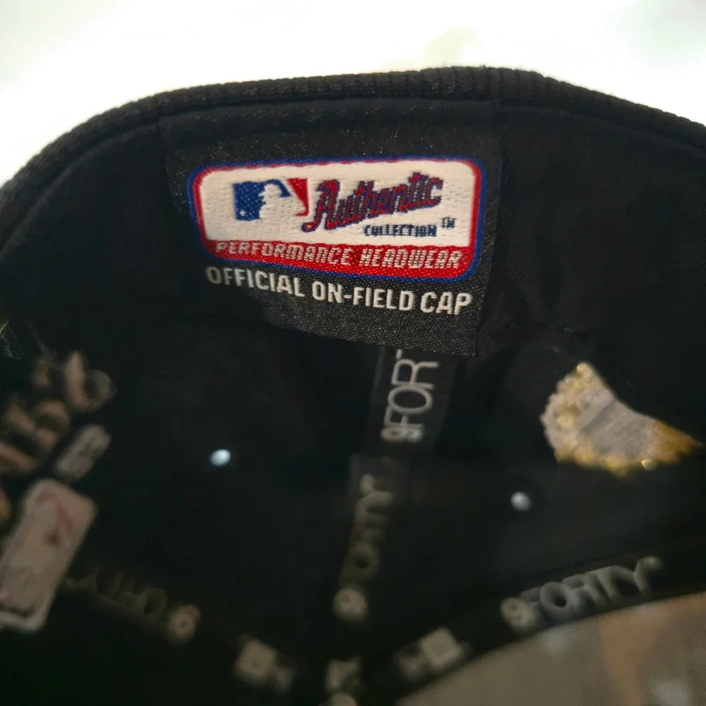 New Era Texas Rangers 2023 World Series Champions Hat 9FORTY Snapback Black MLB